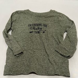 Kids 18-24m I’m crushing this baby thing Old navy long sleeve shirt.